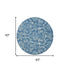 2' X 4' Blue Damask Power Loom Area Rug